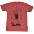 Popeye Mens S/S T-Shirt - Sailorman - Heather Red Heather Hoodie, Sweatshirt | CiraTrend.com