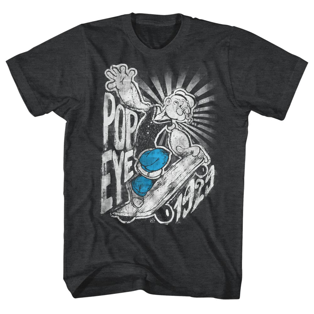 Popeye Mens S/S T-Shirt - Radical - Heather Black Heather Hoodie, Sweatshirt | CiraTrend.com