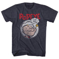 Popeye Mens S/S T-Shirt - Y'Am - Heather Navy Heather Hoodie, Sweatshirt | CiraTrend.com