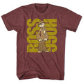 Popeye Mens S/S T-Shirt - Popeye Boss - Heather Vintage Maroon Heather Hoodie, Sweatshirt | CiraTrend.com