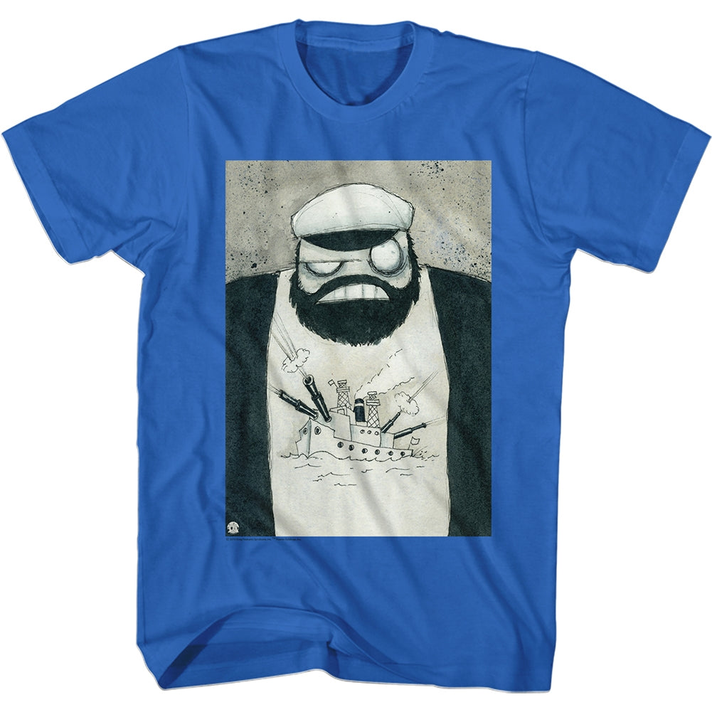 Popeye Mens S/S T-Shirt - Crazy Brut - Solid Royal Hoodie, Sweatshirt | CiraTrend.com