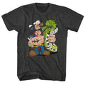 Popeye Mens S/S T-Shirt - Woodhead - Heather Black Heather Hoodie, Sweatshirt | CiraTrend.com