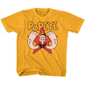 Popeye Youth S/S T-Shirt - Yam - Solid Gold Hoodie, Sweatshirt | CiraTrend.com