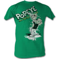 Popeye Mens S/S T-Shirt - Popeye Splat - Solid Kelly Hoodie, Sweatshirt | CiraTrend.com
