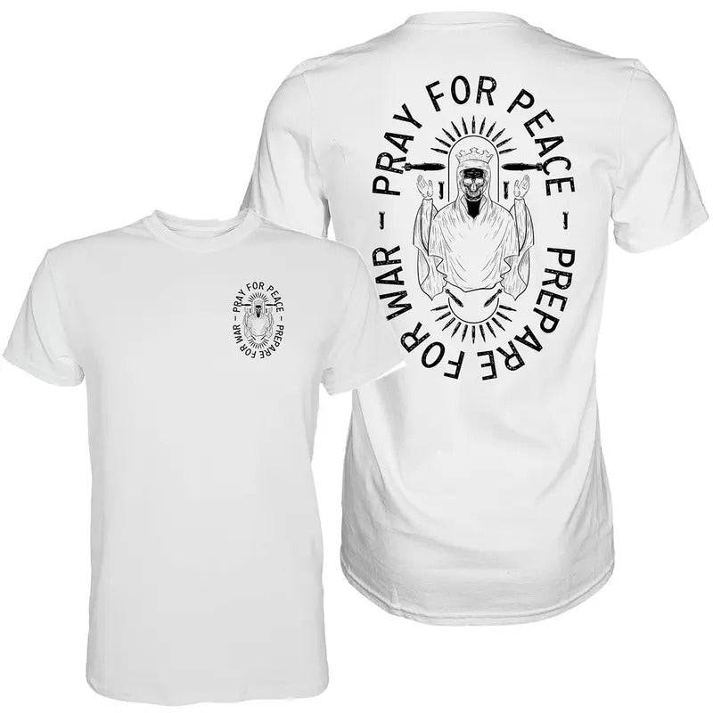 PRAY FOR PEACE. PREPARE FOR WAR. MEN'S T-SHIRT Hoodie, Sweatshirt | CiraTrend.com