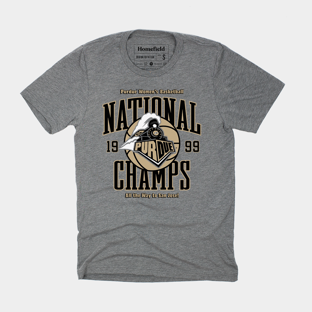 1999 Purdue Women‚Äôs Basketball National Champs Tee Style001