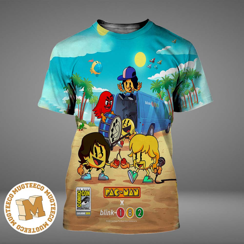 Pac-Man x Blink 182 San Diego ComicCon International 2026 All Over Print Shirt