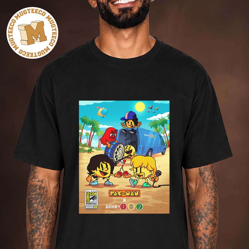Pac-Man x Blink 182 San Diego ComicCon International 2026 Unisex T Shirt