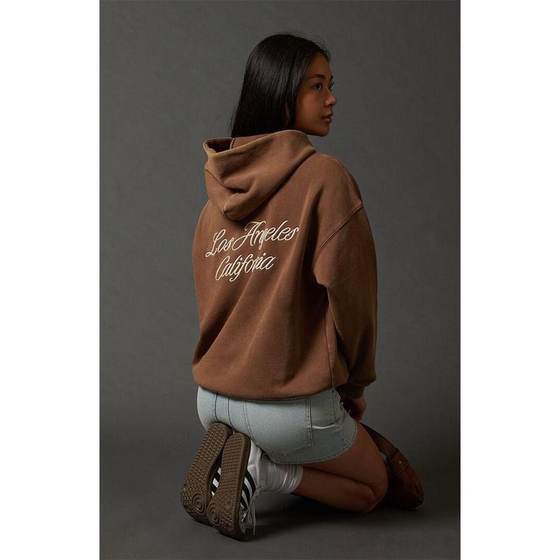 Pacsun Women's LA Embroidered Hoodie T-Shirts, Sweatshirt | CiraTrend.com
