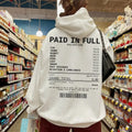 Paid In Full Hoodie Christian Receipt Hoodie Salvation Hoodie Bible Verse Hoodie Trendy Christian Hoodie Scripture Hoodie...