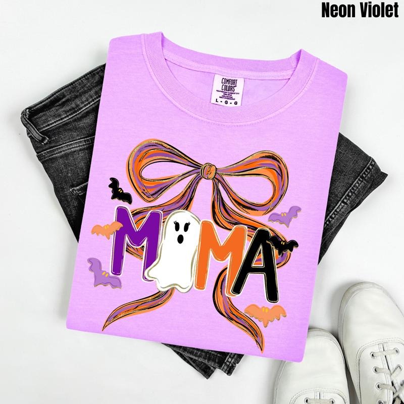 Painted Halloween Mama Comfort Colors T-Shirt 'NLB' Hoodie, Sweatshirt | CiraTrend.com