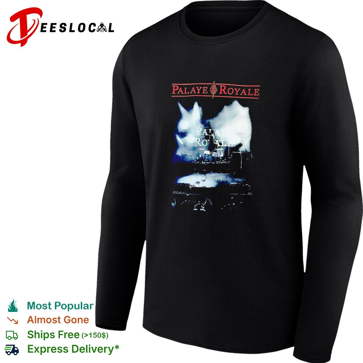 Palaye Royale concert stage lights shirt