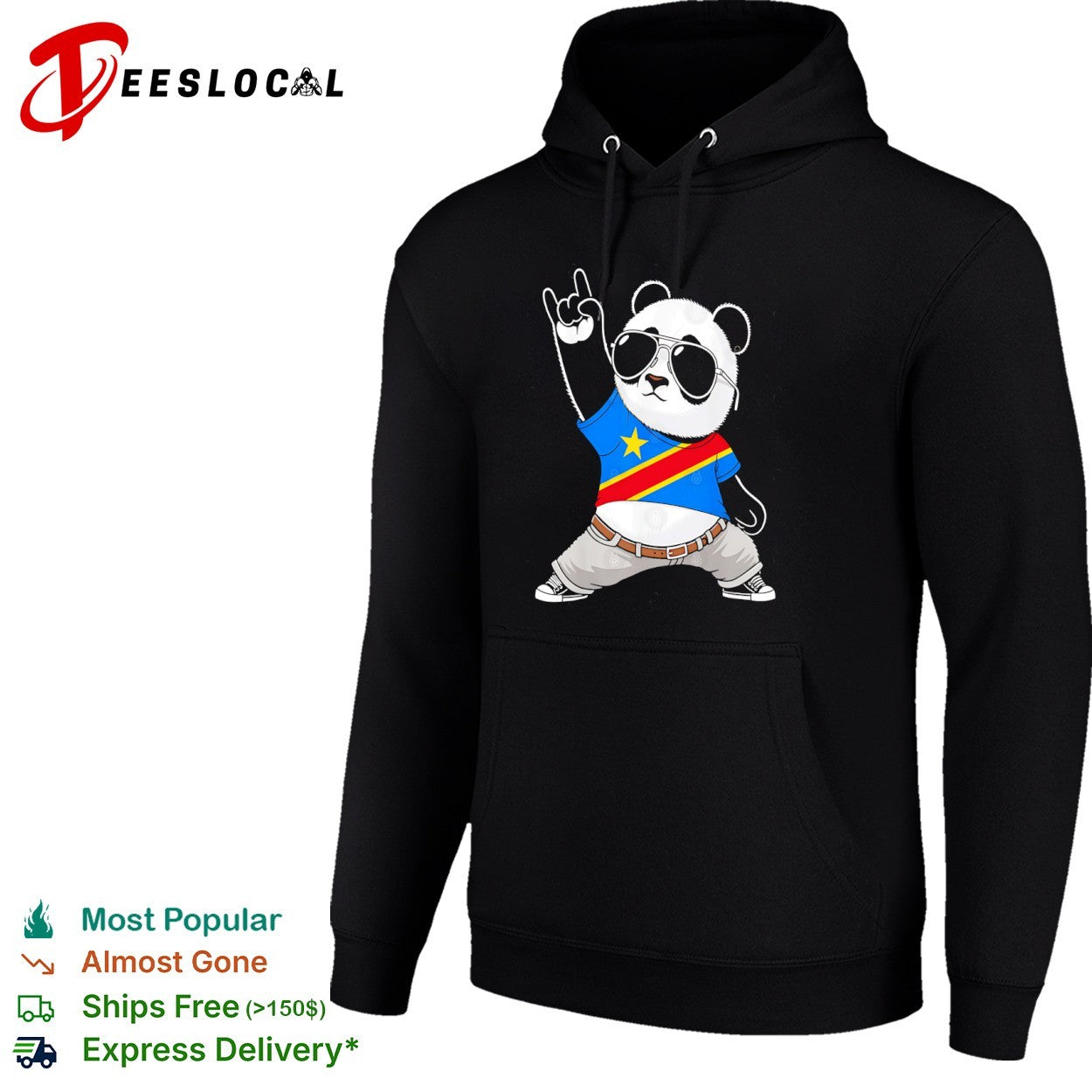 Panda flag of the Democratic Republic of the Congo shirt