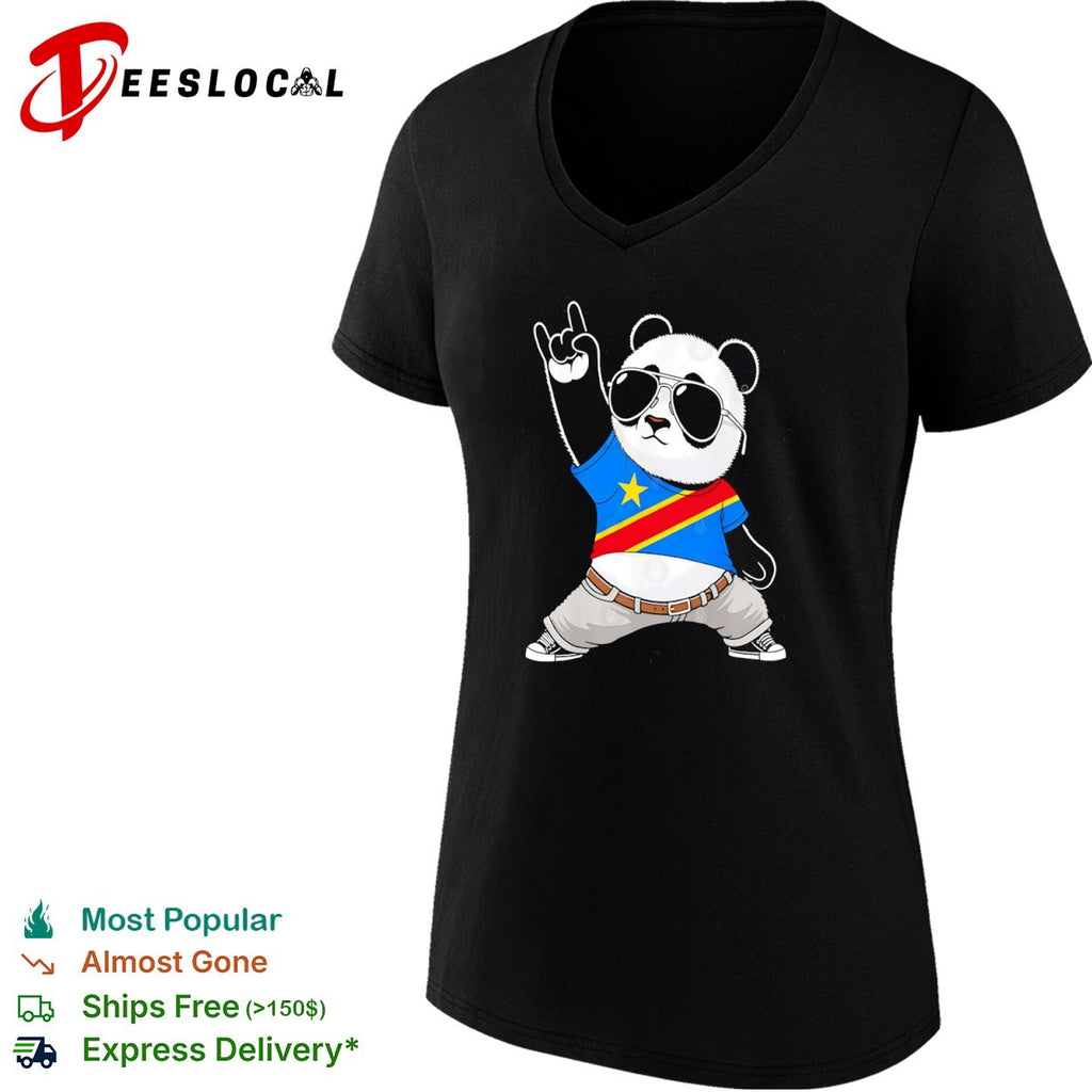Panda flag of the Democratic Republic of the Congo shirt