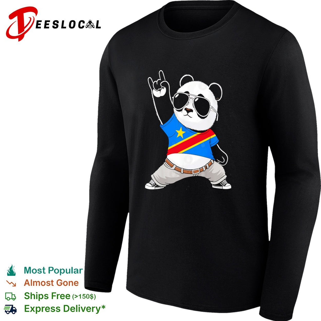 Panda flag of the Democratic Republic of the Congo shirt