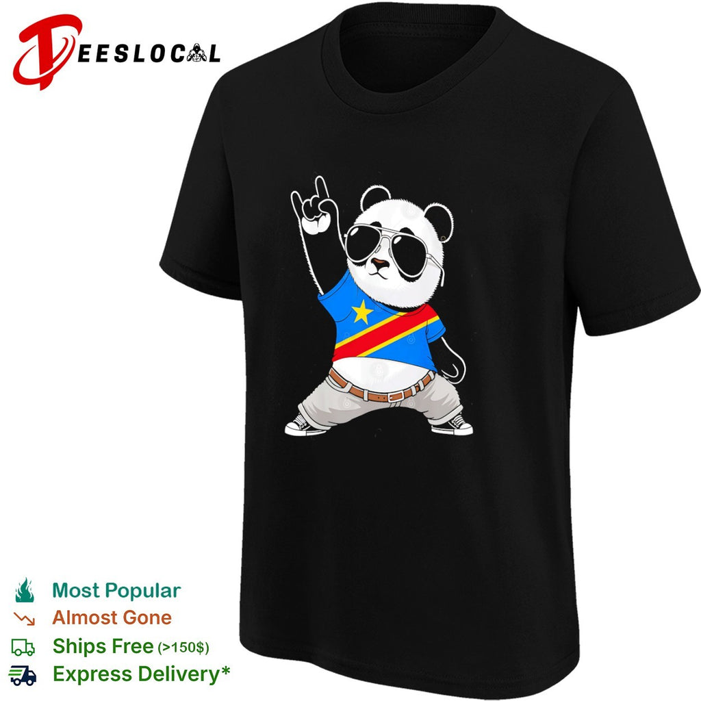 Panda flag of the Democratic Republic of the Congo shirt