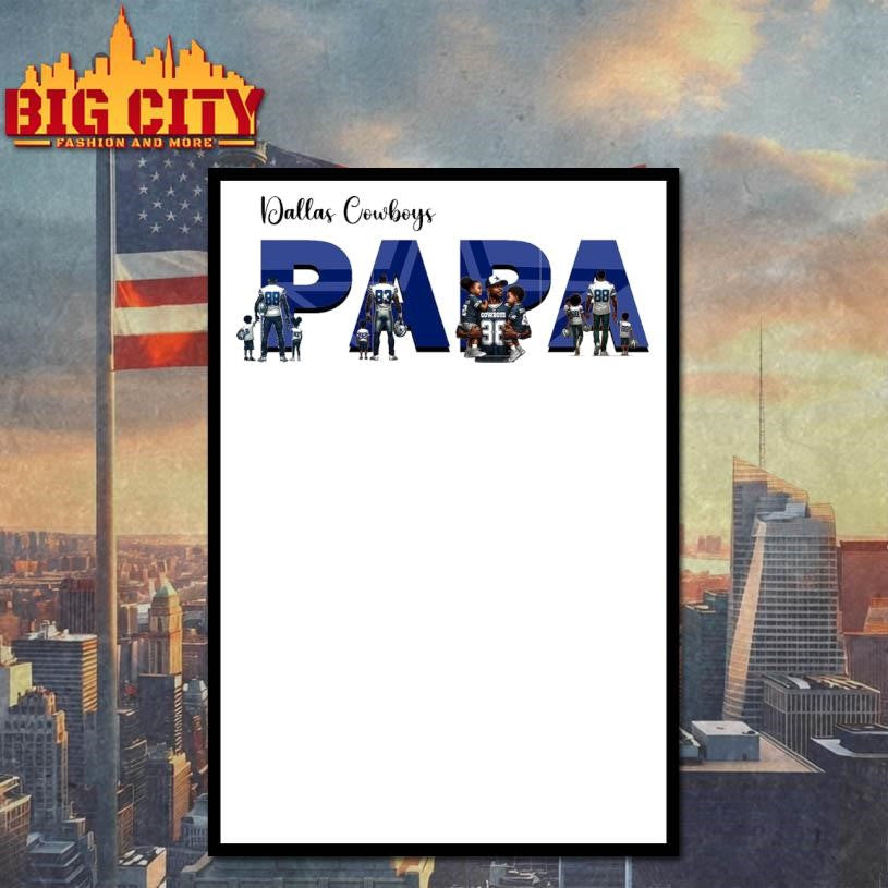 Papa Dallas Cowboys logo shirt