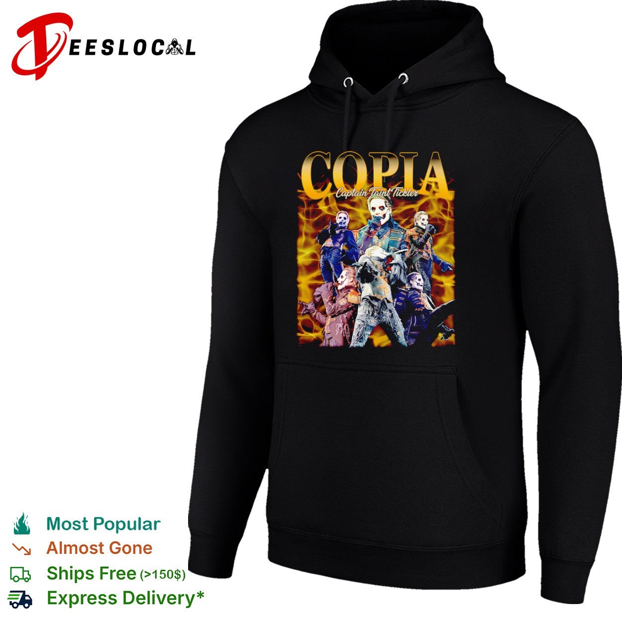 Papa Emeritus Ghost Band Copia Captain Taint Tickler Heavy Metal Music Band shirt