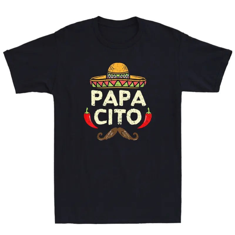 Papacito Cinco De Mayo Dad Fiesta Mexican Funny Father's Day Retro Men's T-Shirt Hoodie, Sweatshirt | CiraTrend.com
