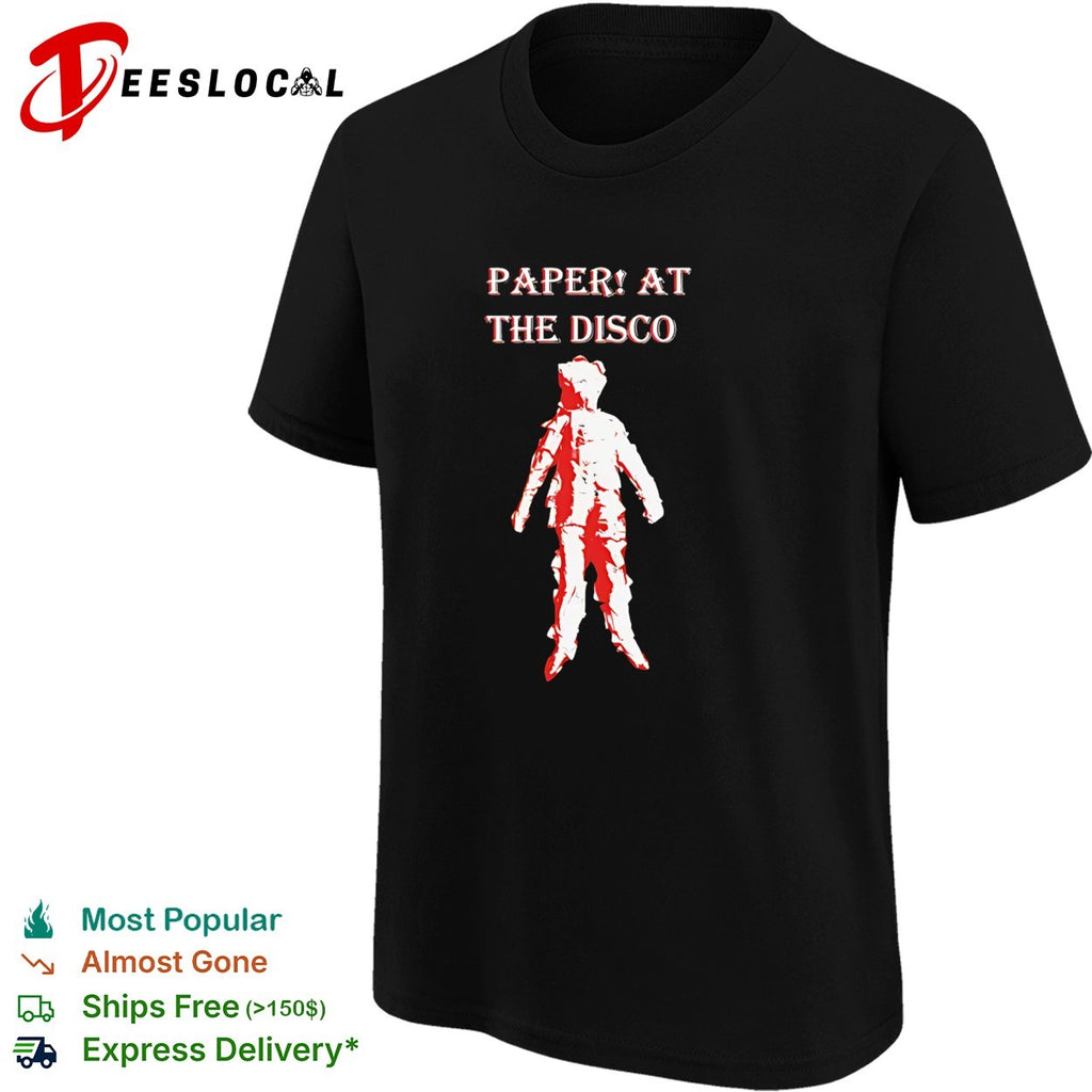 Paper at the disco band music tour shirt