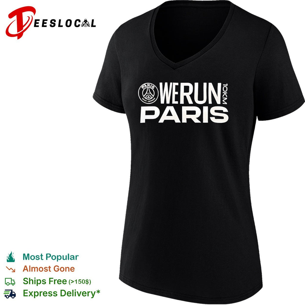 Paris Saint Germain we run 10km logo shirt