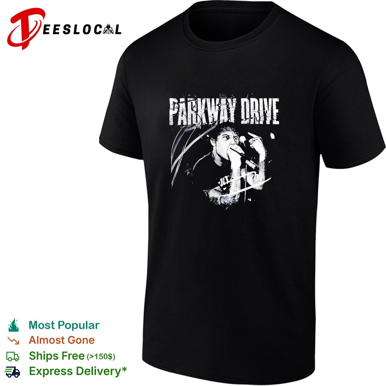 Parkway Drive Killing Horizons Australia On 9 August 2026 With KWAS shirt
