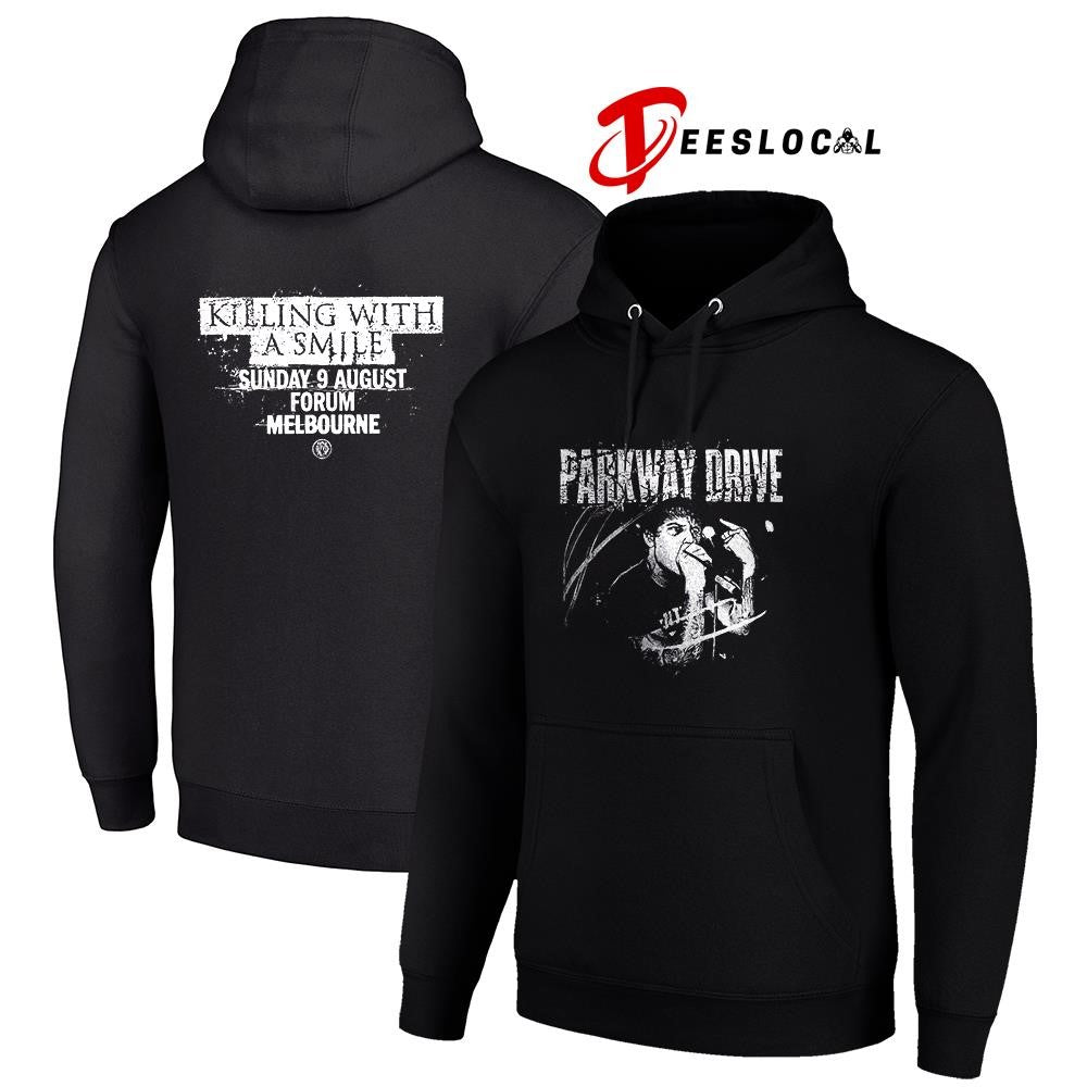 Parkway Drive Killing Horizons tour Melbourne Australia with killing with a smile shirt