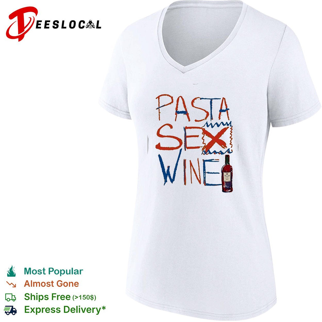 Pasta sex wine bottle shirt
