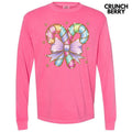 Pastel Candy Canes Long Sleeve Comfort Colors T-Shirt 'NLB' Hoodie, Sweatshirt | CiraTrend.com
