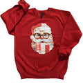 Patchwork Santa on Red Sweatshirt T-Shirts, Hoodie | CiraTrend.com