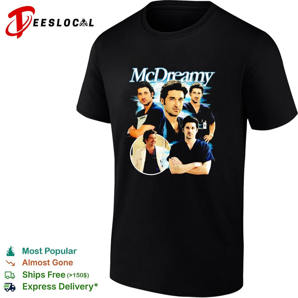 Patrick Dempsey McDreamy doctor portraits shirt