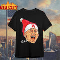 Patrick Mahomes Kansas City Chiefs In Christmas Santa Hat Signature Shirt