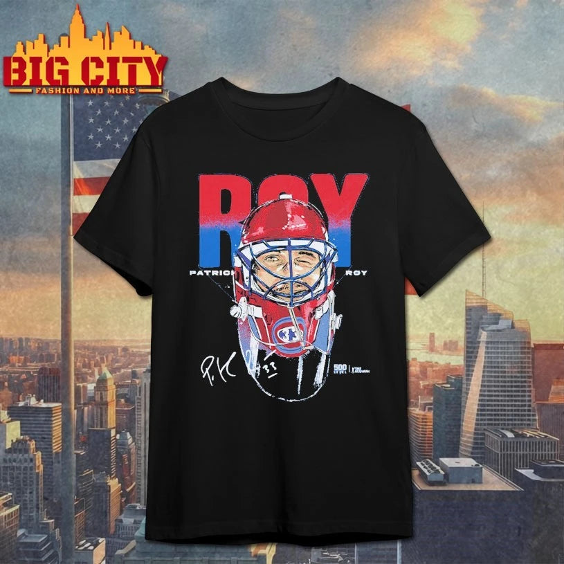 Patrick Roy Montreal Goalie Mask signature shirt