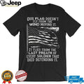 Patriotic American Flag Soldier Memorial Tribute Graphic Tee
