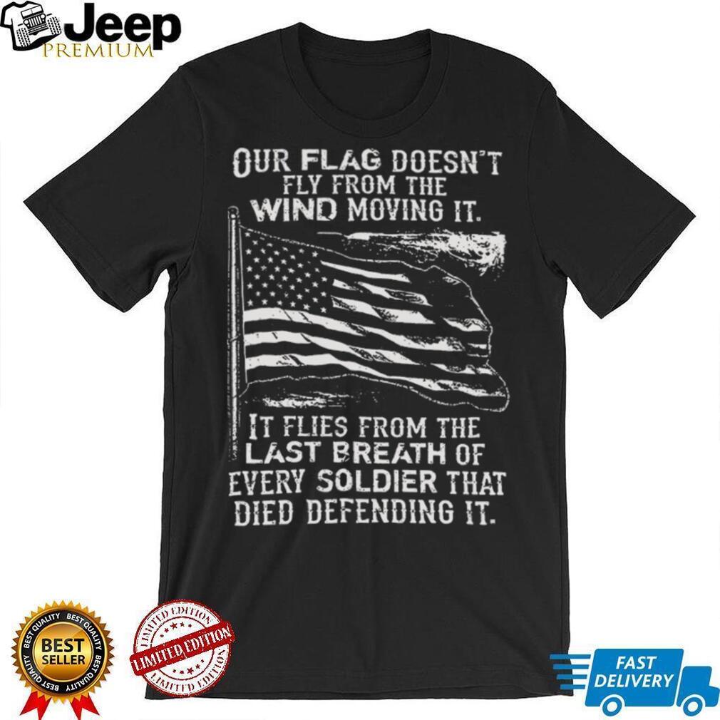 Patriotic American Flag Soldier Memorial Tribute Graphic Tee