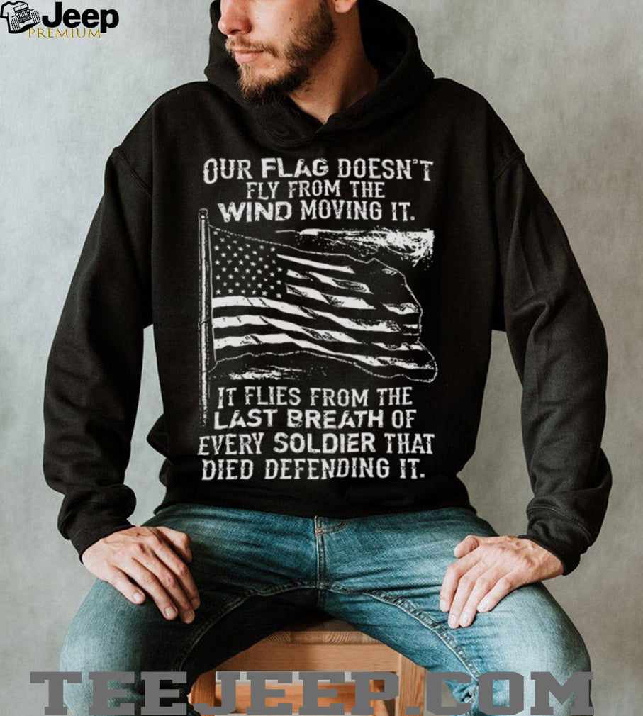 Patriotic American Flag Soldier Memorial Tribute Graphic Tee