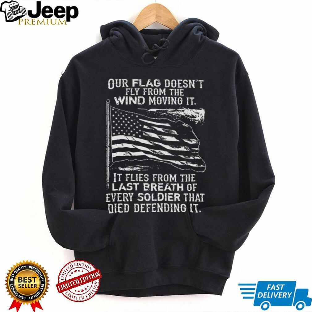 Patriotic American Flag Soldier Memorial Tribute Graphic Tee