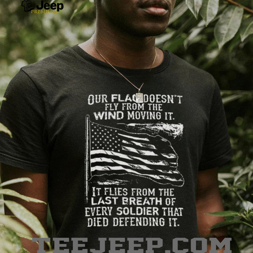Patriotic American Flag Soldier Memorial Tribute Graphic Tee