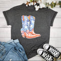 Patriotic Boots Graphic Tee Hoodie, Sweatshirt | CiraTrend.com