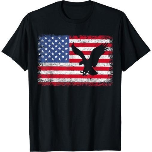 Patriotic Eagle 4th of July USA American Flag T-Shirt Made in USA Hoodie, Sweatshirt | CiraTrend.com