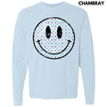 Patriotic Stars Happy Face Long Sleeve Comfort Colors T-Shirt 'NLB' Hoodie, Sweatshirt | CiraTrend.com