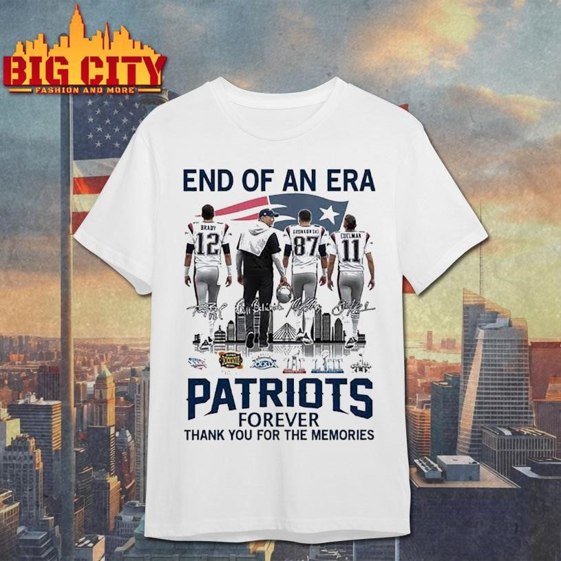 Patriots End Of An Era Forever Thank You For The Memories 2025 Shirt