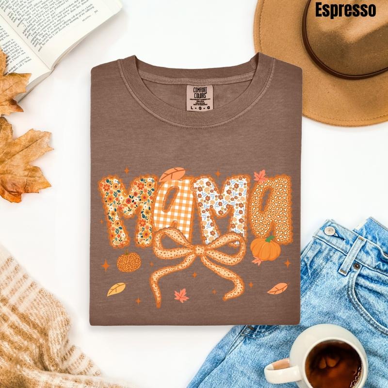 Pattern Autumn Mama Comfort Colors T-Shirt 'NLB' Hoodie, Sweatshirt | CiraTrend.com