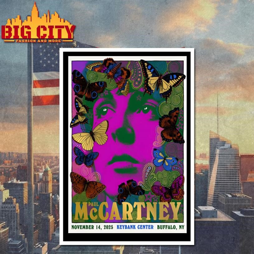 Paul McCartney At KeyBank Center In Buffalo NY On Nov 15 2025 Poster Shirt