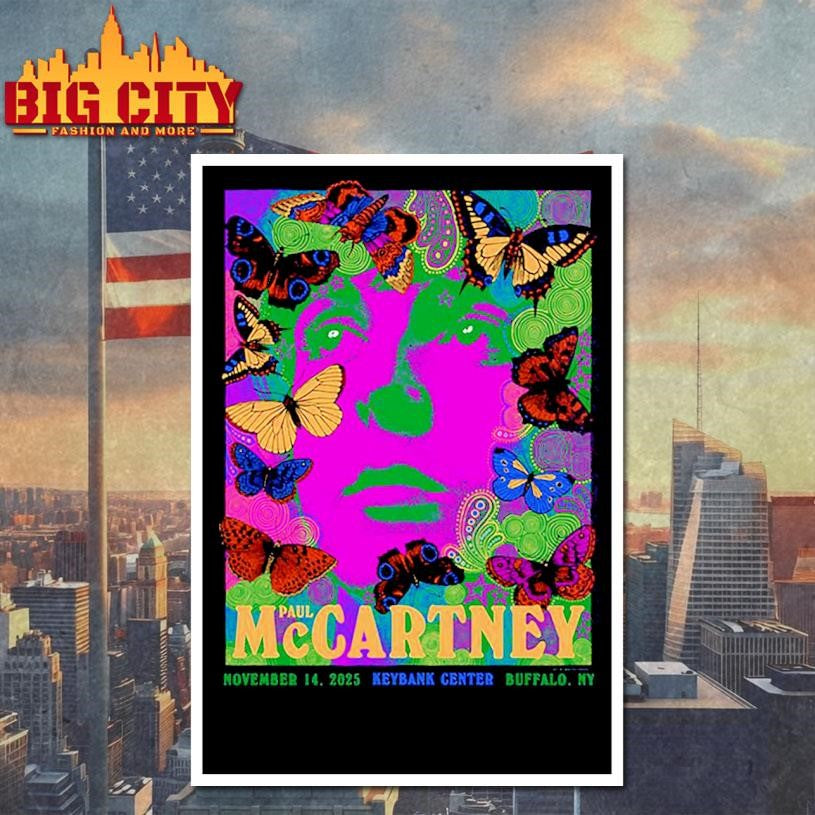 Paul McCartney Got Back 2025 Buffalo New York Event Shirt