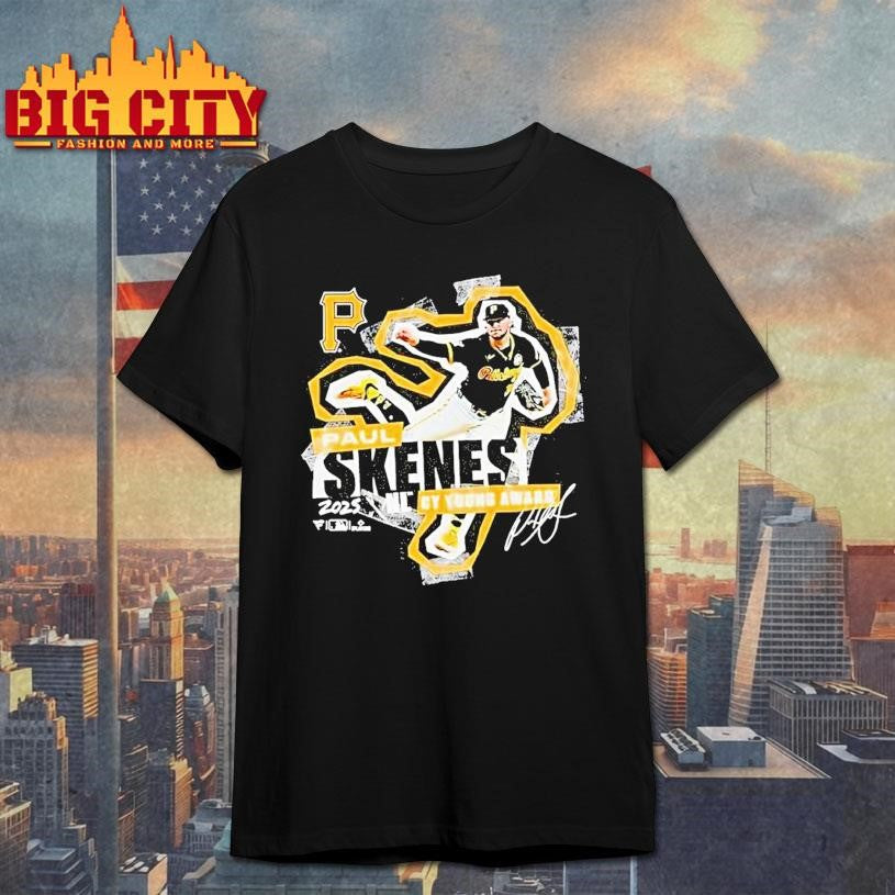 Paul Skenes Pittsburgh Pirates 2025 National League Cy Young Award Winner Shirt