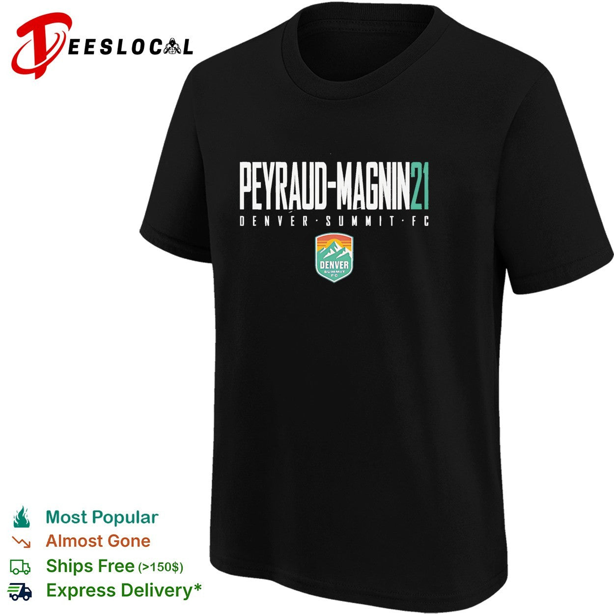 Pauline Peyraud Magnin 21 Denver Summit FC professional women’s soccer team shirt