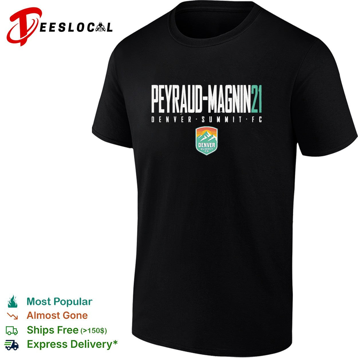 Pauline Peyraud Magnin 21 Denver Summit FC professional women’s soccer team shirt