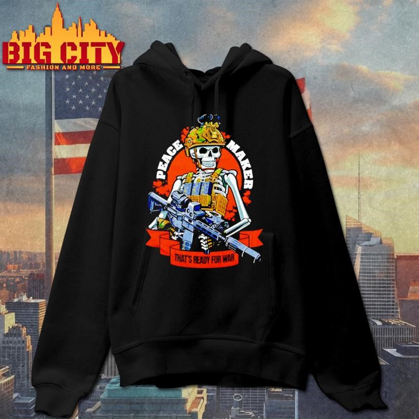 Peace Maker That’s ready for war Battle Bonez Fitted shirt