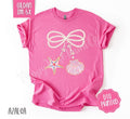 Pearl Shell Bow Gildan Tshirt, Cute Summer Shirt, Girly Beach Tee Hoodie, Sweatshirt | CiraTrend.com